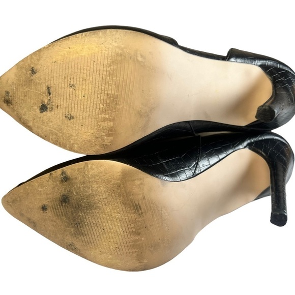 Shoe Dazzle Women's Pump Size 8 Black Heels - Picture 8 of 9